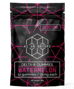 Hi On Nature 300mg Delta 8 Sour Watermelon Gummies