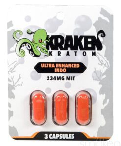 Kraken Kratom Ultra Enhanced Indo Capsules (3-Pack)