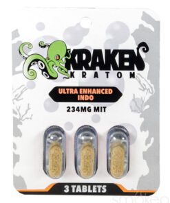 Kraken Kratom Ultra Enhanced Indo Chewable Tablets (3-Pack)