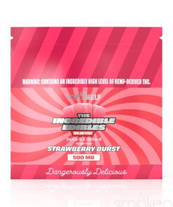 Top Shelf Hemp 500mg Delta 8 x Delta 9 Incredible Edibles - Strawberry Burst