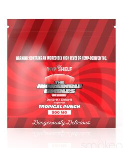 Top Shelf Hemp 500mg Delta 8 x Delta 9 Incredible Edibles - Tropical Punch