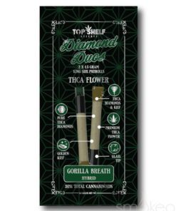 Top Shelf Hemp THCA King Size Diamond Duos - Gorilla Breath