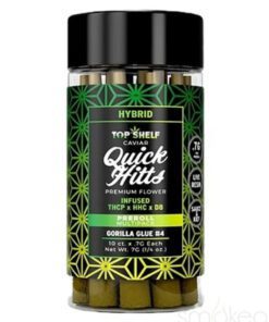 Top Shelf Hemp THCP Quick Hitts Caviar Pre-Rolls - Gorilla Glue #4